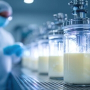 Precision fermentation of milk protein