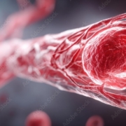 Hemab_1760407451_tg Blood clot blocking red blood cells stream