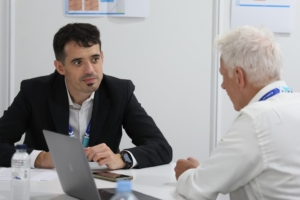 Ion Arocena, CEO of Asebio, talking with European Biotechnology at BioSpain 2025 in Barcelona