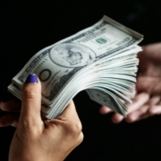 money changing hand