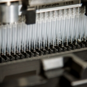 DNA Genotyping and Sequencing High-throughput DNA processing is enabled by automated liquid-handling robots at the Cancer Genomics Research Laboratory
