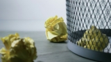crumbled paper