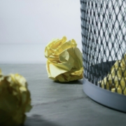 crumbled paper
