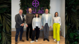 Team Phinomcs new at Bayer Co.Lab: Guido Mathews, Phinomics; Simon Cladders, Bayer; Massa Shoura, Phinomics (CEO); Stephen Levene, Phinomics; Ruth Shah, Bayer
