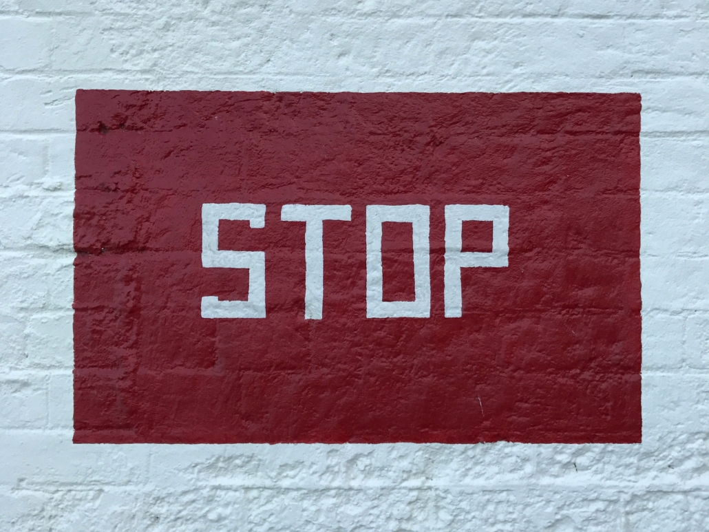 stop sign paint wall