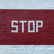 stop sign paint wall