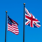 UK USA flags