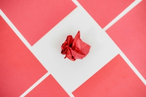 scrap paper red