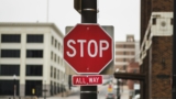 stop sign street