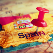 spain map pushpin location