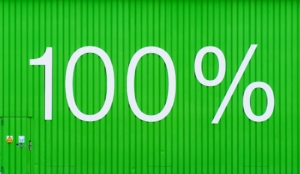 100 percent door green