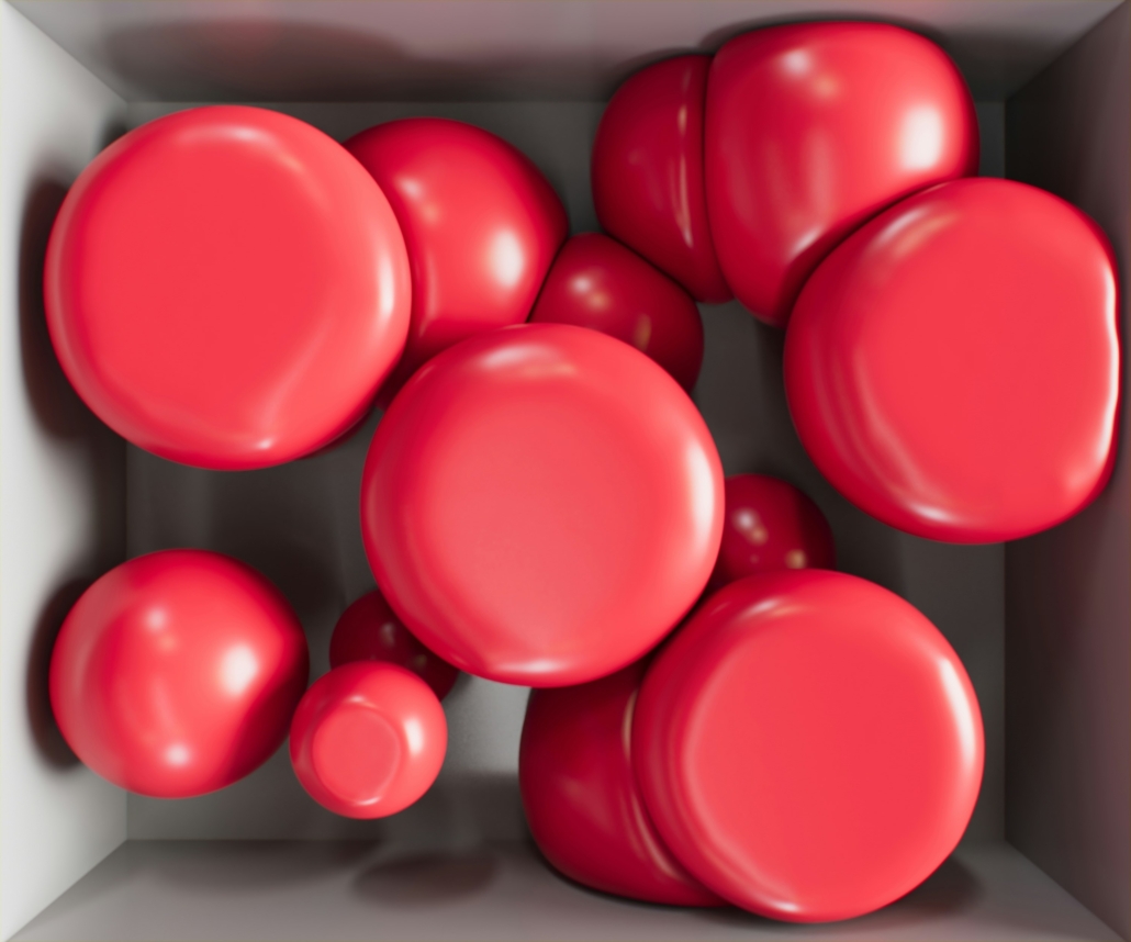 red cells model 3D