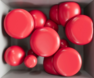 red cells model 3D