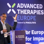 Professor Jacob George, Chief Medical and Scientific Officer at the MHRA presenting his keynote speech at Phacilitate Advanced Therapies Europe, 2026