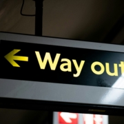 way out sign exit