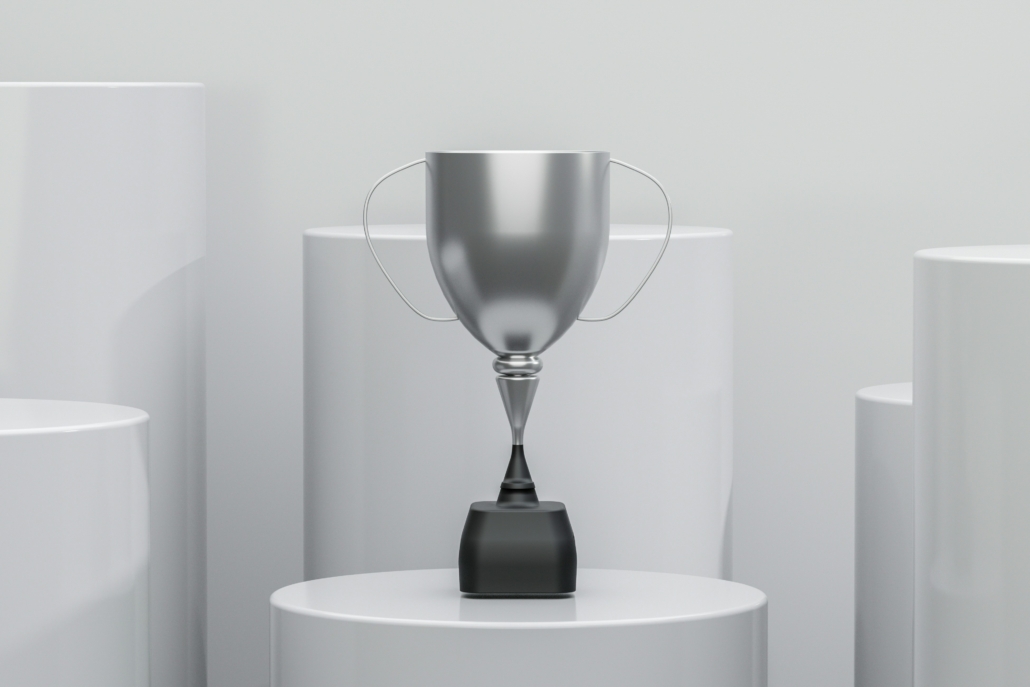 silver trophy
