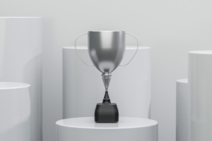 silver trophy